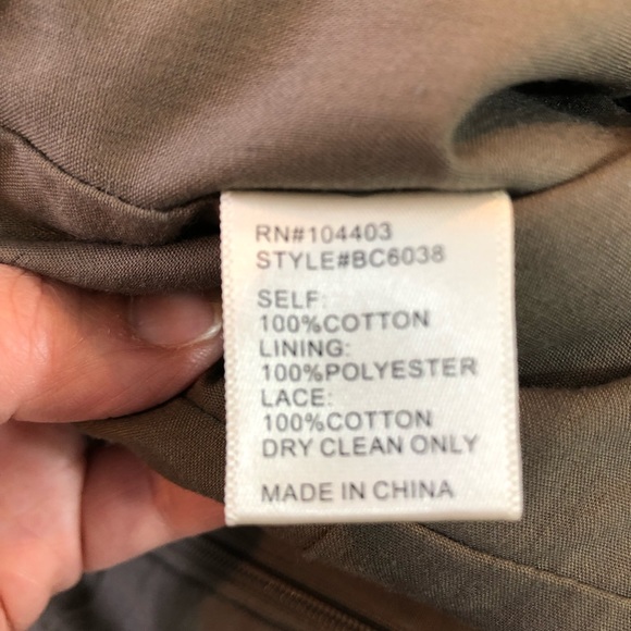 Anthropologie J.O.A. Olive Lace Halter Cold Shoulder Romper Green Brown - Picture 7 of 8